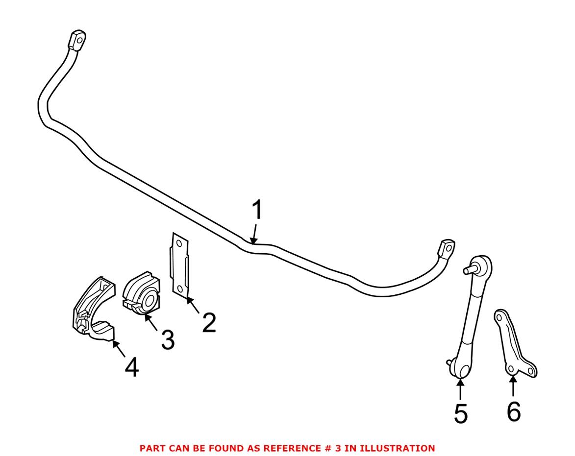 BMW Sway Bar Bushing - Front (24.6mm) 31356761591